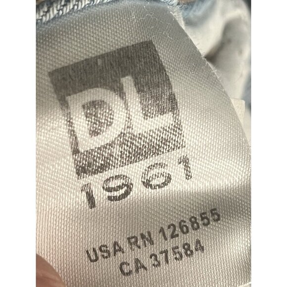 DL1961 Mara Instasculpt Straight Ankle Distressed Jeans Sz 28 - Picture 7 of 9